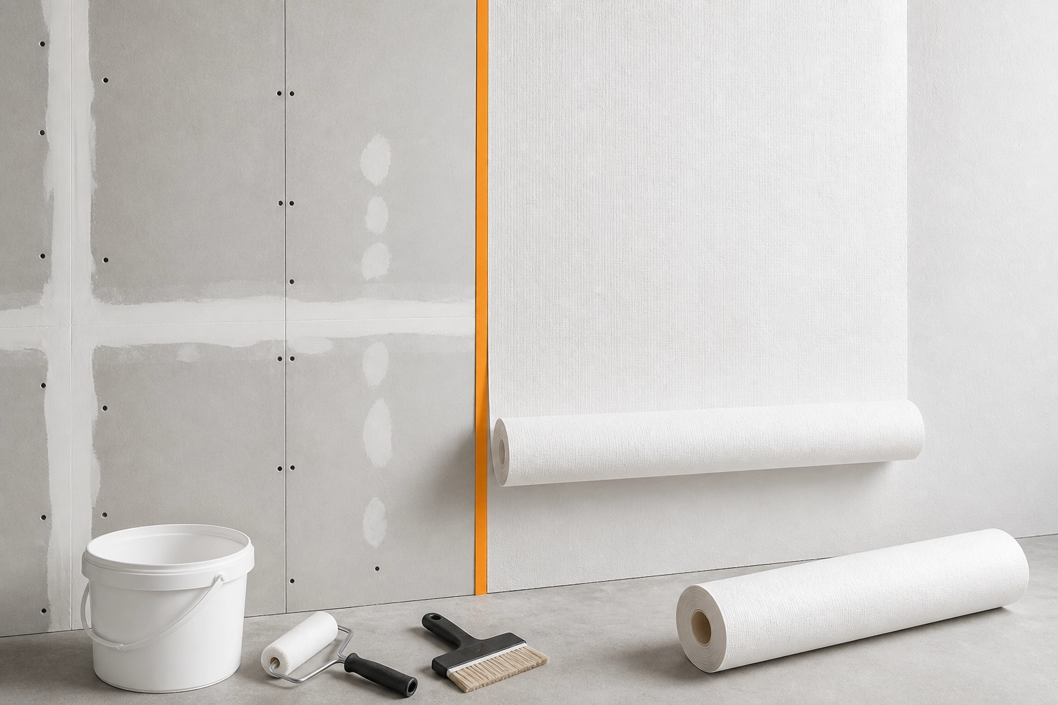 Professional header image for step-by-step guide: Renovlies aanbrengen op gipsplaat: wat anders is dan op s...